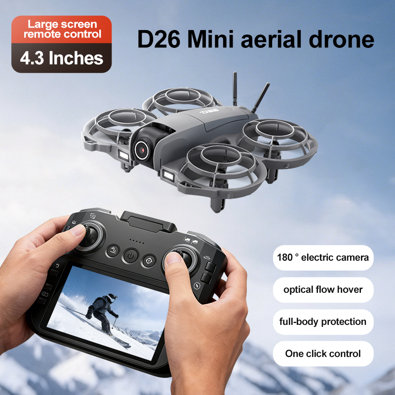 D26 Drone 4K Aerial HD 180° Ca - Rc Helicopter Case 评论和价格