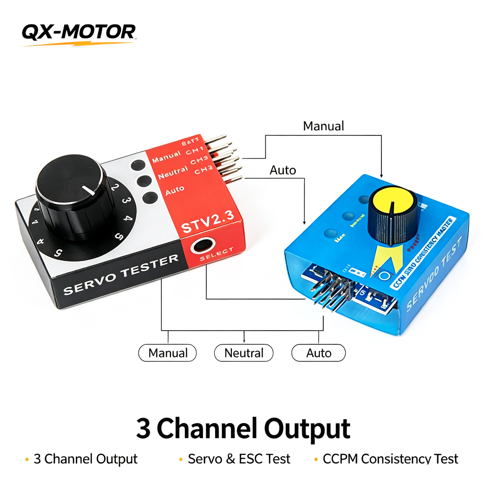 RC Servo Tester 3 Channel CCPM - Rc Helicopter Servo 评论和价格